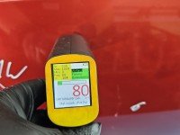 DRZWI PRZÓD LEWE KIEROWCY Dacia Sandero I 08-12 5d bordowy TEB76