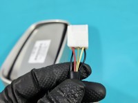Lusterko prawe Toyota Corolla Verso II elektryczny, Europejska, Kod lakieru: 1C0, 5 pin, rysy na obudowie europa