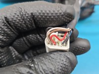 Lusterko lewe Toyota Corolla E21 19- na części. 6pin. Uszkodzone ramie KOLOR 3U5 hybryda europa