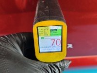 Drzwi tył prawe Dacia Sandero I 08-12 HB 5d bordowy TEB76