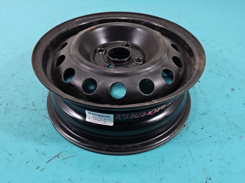 Felga stalowa 14" Hyundai I20 I 08-14 Szerokość felgi: 5.0", Rozstaw śrub: 4x100, Odsadzenie (ET): 45, Hyundai, 1550530, R14...