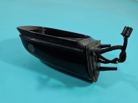Lusterko lewe Mercedes ML W164 czarny, malowana, elektryczny, Europejska, Kod lakieru: C197, 9pin, CZARNY C197 europa