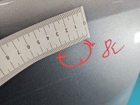 Klapa tył Opel Zafira B HB 5d srebrny