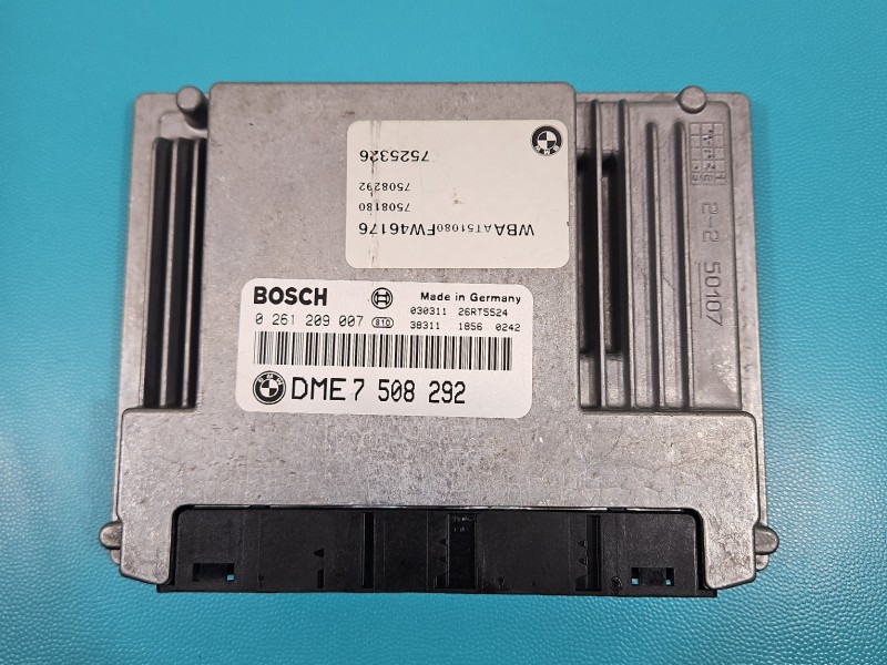 Komputer Sterownik silnika 0261209007, 7508292 Bmw e46 1.8 wiel (N42B18)