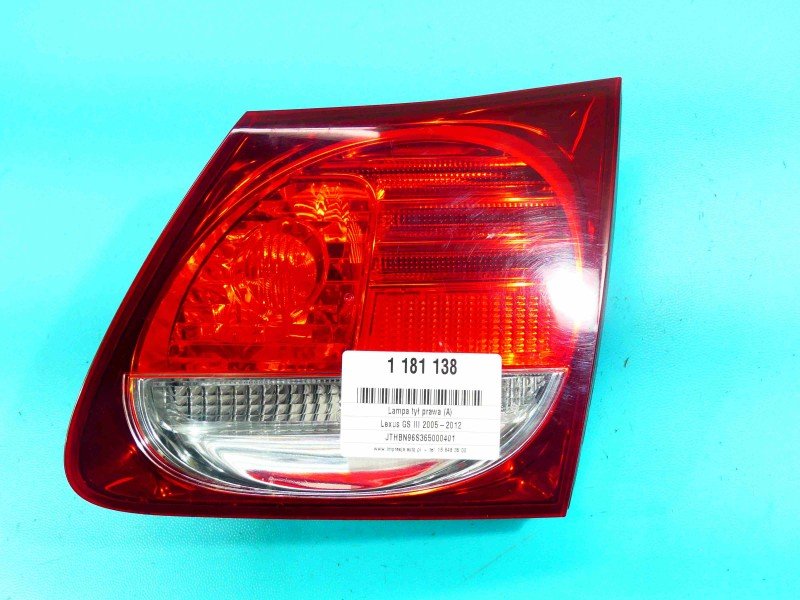 Lampa tył prawa LEXUS GS III 05-12 sedan