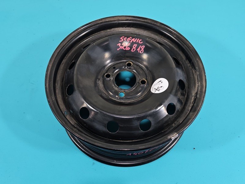 Felga stalowa 15" Renault Scenic I R15 4x100 6J Et43