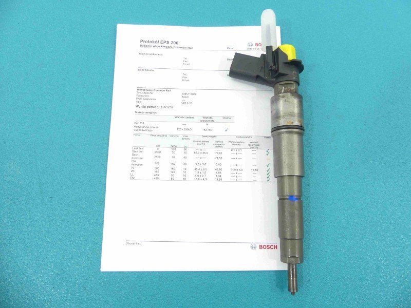 TESTOWANY Wtryskiwacz Bmw e60 e61 0445115008 3.0 D Xdrive TESTOWANY Wtryskiwacz Bmw e60 e61 0445115008 3.0 D Xdrive