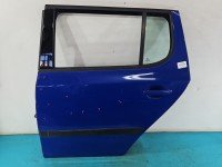 Drzwi tył lewe Skoda Fabia II HB 5d niebieski 4590
