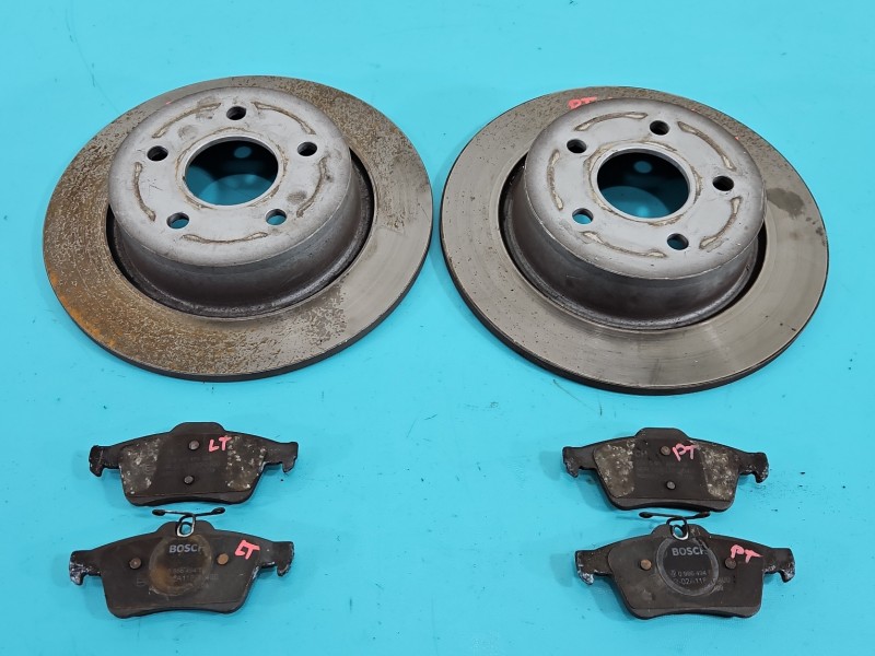 Tarcze hamulcowe tył klocki Ford Transit Connect II MK2 12-22 1.5 tdci (XWGA)