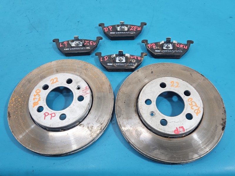 Tarcze hamulcowe przód klocki Seat Ibiza IV 6J 1.4 16V 250/22 KPL