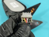 Lusterko lewe pin Honda Civic VI HB 5d kolor czerwony europa