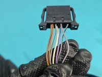 Lusterko lewe Vw Passat B5 malowana, elektryczny, Rysy na obudowie , 7 przewodów 6pin europa