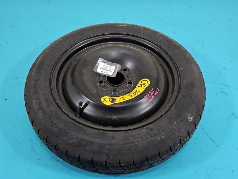 Koło zapasowe 16" dojazdowe dojazdówka Ford Focus Mk2 Rozstaw śrub: 5x108, Hankook, 125/85 et25 Koło zapasowe 16" dojazdowe dojazdówka Ford Focus Mk2 Rozstaw śrub: 5x108, Hankook, 125/85 et25