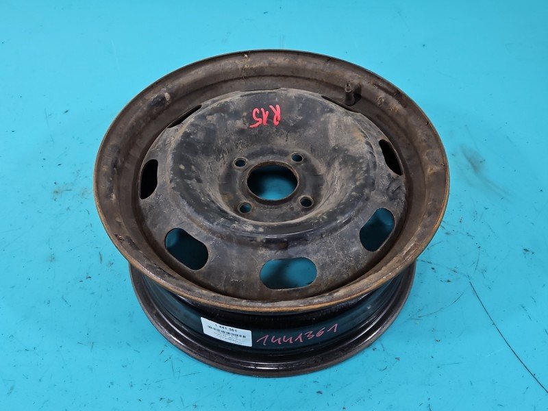 Felga stalowa 15" Peugeot 308 I Szerokość felgi: 6.0", Rozstaw śrub: 4x108, PEUGEOT, R15 4X108 6J