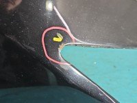 Błotnik przód prawy Renault Laguna III czarny NV675