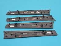 Listwa dekor deski AUDI A8 D4 4H 4H0867420, 4H0867419, 4H0867410 Europejska, 9szt, Odprysk na listwie ozdobnej tunelu, rysy. KPL