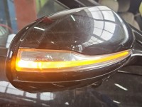 Lusterko prawe Mercedes W222 Europa /składane elektrycznie /8+8+10pin / Przytopiona obudowa / Nie działa dolne podświetlanie...