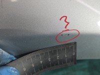 Błotnik przód prawy Mercedes W245 srebrny 761