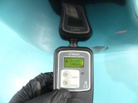 Błotnik przód prawy Mitsubishi Galant granatowy T07B