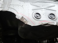 Pas tylny podłoga wanna bagażnika Skoda Fabia IV HB