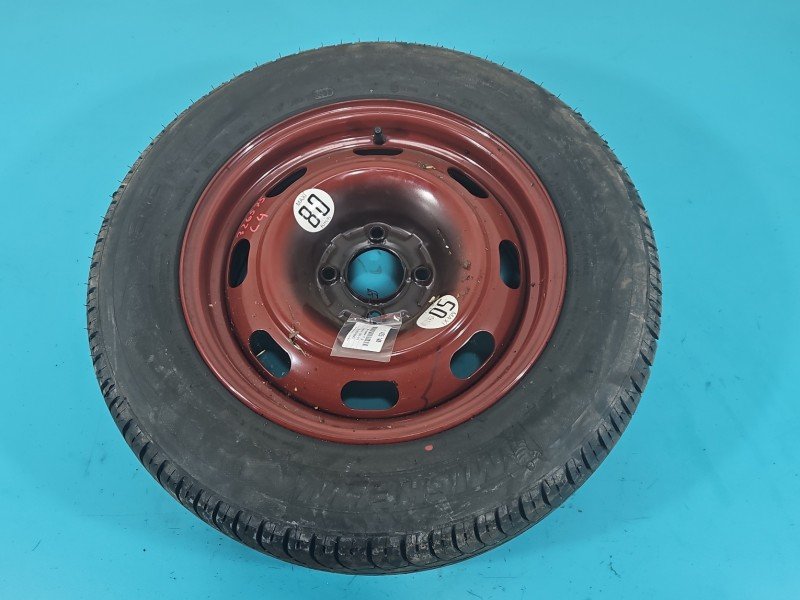Koło zapasowe 15" dojazdowe dojazdówka Citroen C4 I Rozstaw śrub: 4x108, Michelin, 195 mm, Profil opony: 65, 195/65/R15... Koło zapasowe 15" dojazdowe dojazdówka Citroen C4 I Rozstaw śrub: 4x108, Michelin, 195 mm, Profil opony: 65, 195/65/R15...