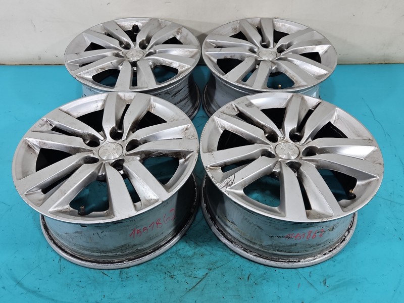 4X alufelgi felgi 16" komplet Peugeot 308 II T9 R16