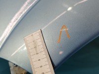 Błotnik przód lewy Citroen C3 I błękitny KMY
