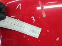 Maska przednia Audi A4 B7 czerwony LY3J