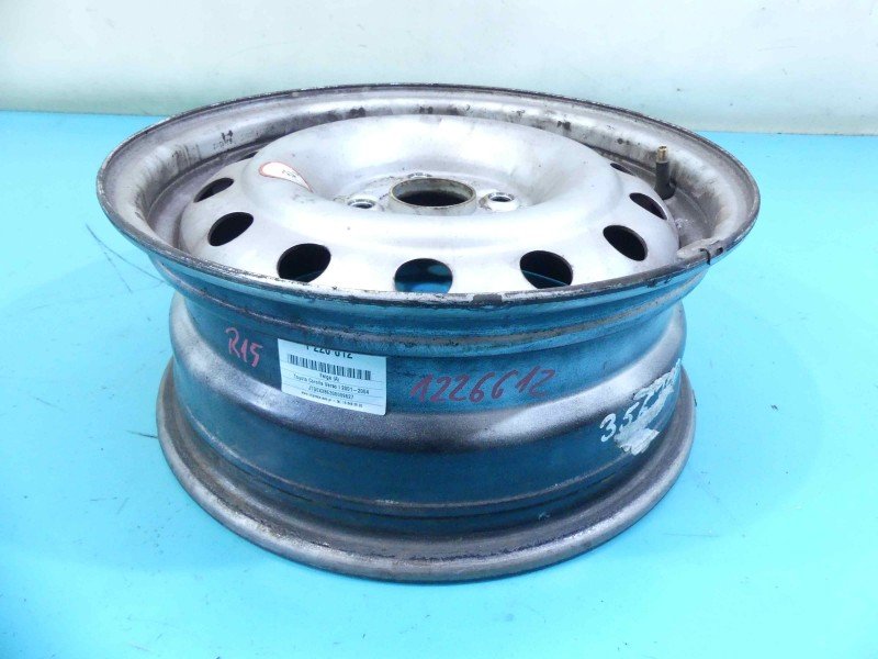 Felga stalowa 15" Toyota Corolla Verso I R15 4x100 Et45 6J