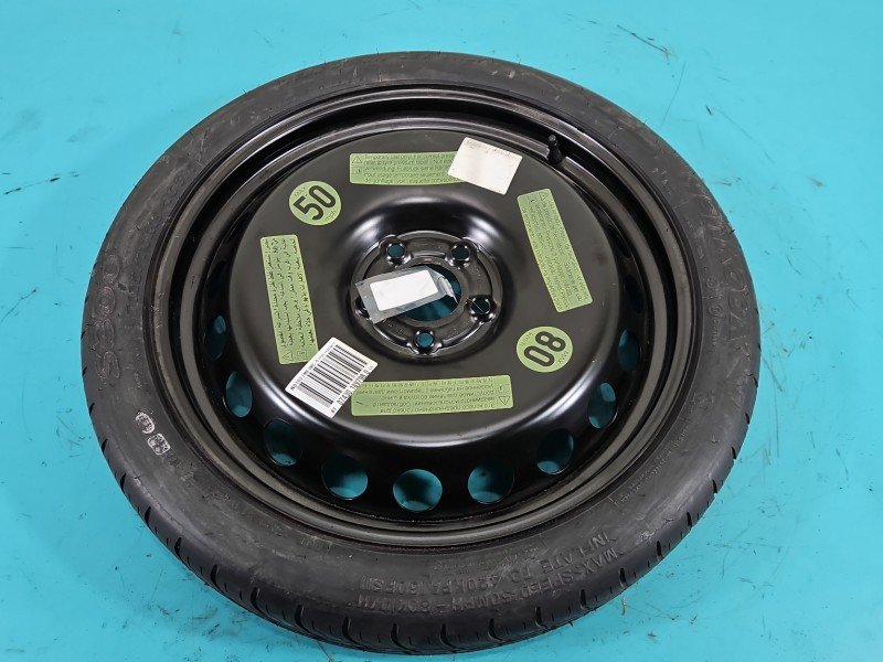 Koło zapasowe 19" dojazdowe dojazdówka Audi A5 8T Rozstaw śrub: 5x112, Hankook, 125/70 R19 5X112 4J et29 HANKOOK Koło zapasowe 19" dojazdowe dojazdówka Audi A5 8T Rozstaw śrub: 5x112, Hankook, 125/70 R19 5X112 4J et29 HANKOOK