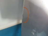 Maska przednia MERCEDES W176 POLAR SILVER - METALLIC PAINT (761U)