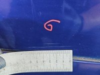 Drzwi tył prawe Nissan Almera N16 HB 5d granatowy