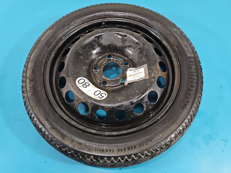 Koło zapasowe 17" dojazdowe dojazdówka Renault Megane IV 5x114.3, Uniroyal, 145 mm, Profil opony: 70, Kod producenta: RM4,...