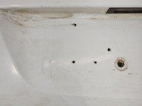 Zderzak tył Opel Corsa D biały 474 HB