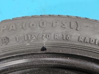 Koło zapasowe 16" dojazdowe dojazdówka Opel Astra V K 4.00btx16h2 et25 4.00tx16h2 et25 Continental 115/70/R16