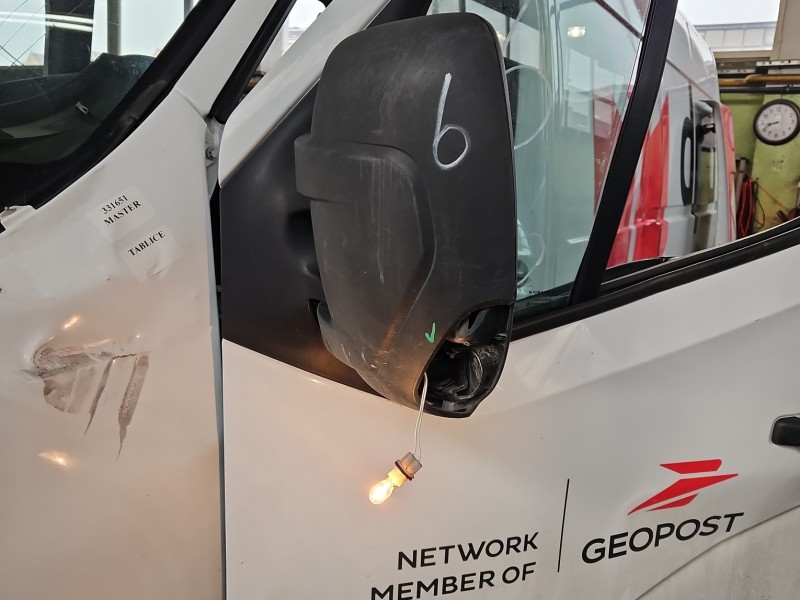 Lusterko lewe Renault Master III 10-24 brak szkła kierunkowskazu. 7pin europa
