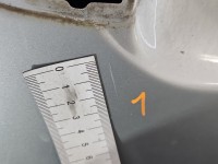 Drzwi tył prawe Toyota Auris II HB 5d srebrny, 1F7