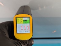 Drzwi tył lewe Peugeot 407 sedan 4d błękitny EYLC