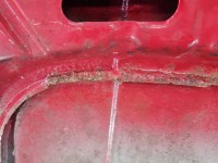 Maska przednia Vw Golf II czerwony LY3D