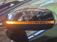 Lusterko lewe Audi A3 8V elektryczny, Europejska, Kod lakieru: LY9B, 6pin. Rysy, odprysk lakieru / SEDAN europa