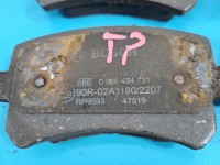 Tarcze hamulcowe tył klocki Vw Tiguan I 07- 1.4 TSI Cav