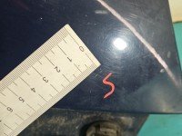 Błotnik przód prawy Opel Combo C granatowy Y20Z