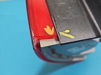 Lampa tył lewa 13-16 KOMBI Z LISTWĄ ŻARÓWKOWĄ Uszczerbany klosz Skoda Octavia III kombi