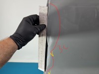 Drzwi tył lewe Skoda Kodiaq I HB 5d szary LF7A