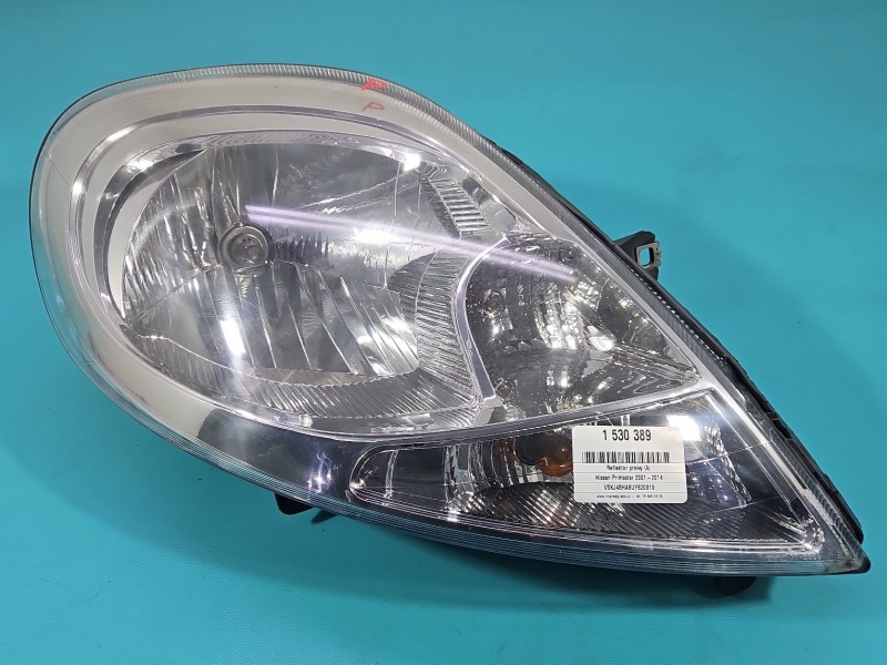 Reflektor prawy lampa przód Nissan Primastar 01-14 EUROPA