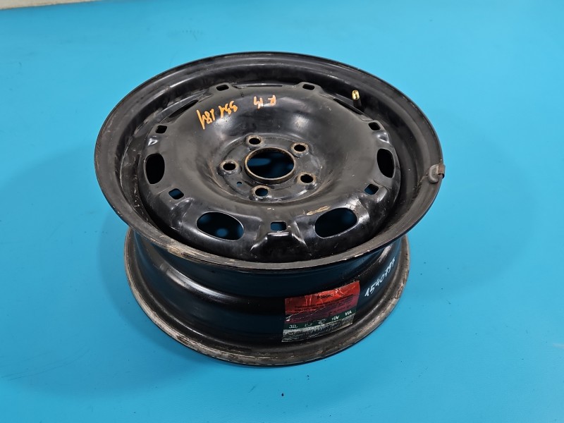 Felga stalowa 14" Skoda Fabia I Szerokość felgi: 6.0", Rozstaw śrub: 5x100, Odsadzenie (ET): 43, 1540797, R14 6J ET43 5X100