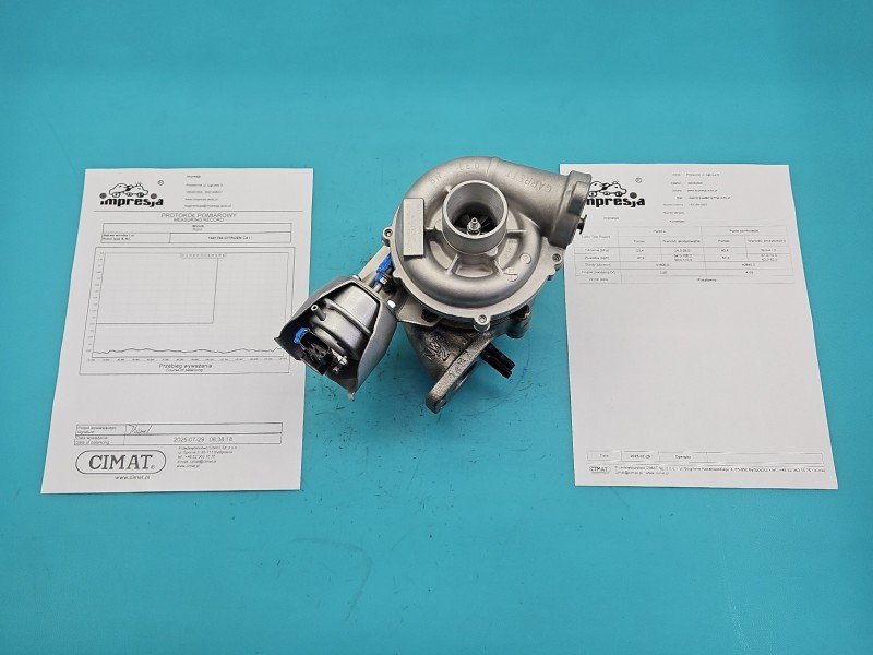 Turbosprężarka Regenerowana Citroen C4 I 762328-2, GT1544V, 9663199080 1.6 hdi 109KM