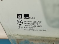Szyba drzwi przód prawa pasażera Chevrolet Aveo T250 3-DRZWI HB