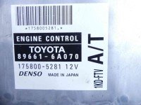 Komputer Sterownik silnika Toyota Land Cruiser 120 J120 3.0 D4D 89661-6A070