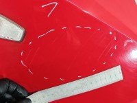 Błotnik przód prawy Hyundai I10 I czerwony H4